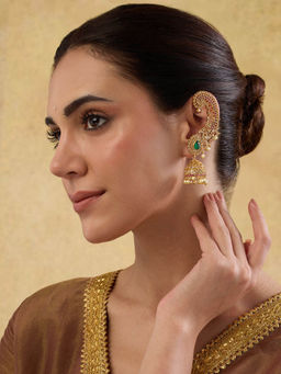 Indinoor - Mor Jhumka Ear Cuffs