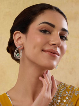 Indinoor - Zennia Zircon Drop Earrings