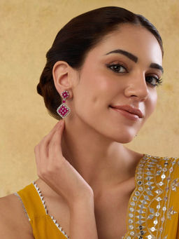 Indinoor - Gulaab Zircon Danglers