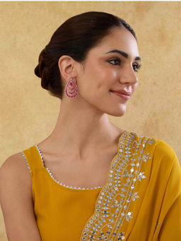 Indinoor - Roopsha Zircon Drop Earrings