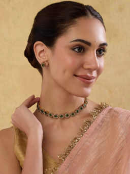 Indinoor - Palmi Zircon Necklace Set