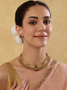 Indinoor - Alpanah Temple Necklace Set