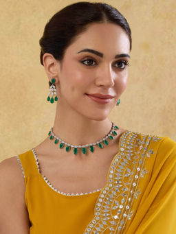Indinoor - Richa Zircon Necklace Set