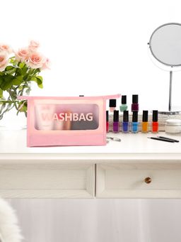 Awestuffs - Portable Lightweight Travel Cosmetic Bag Waterproof Washbag Makeup Organizer