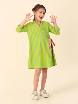 Fabindia - Green Cotton Woven Dress