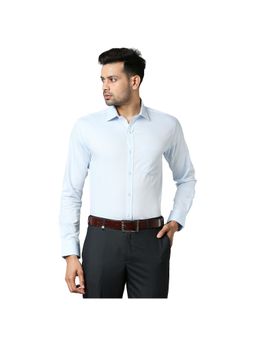 Park Avenue - Medium Blue Solid Formal Shirt