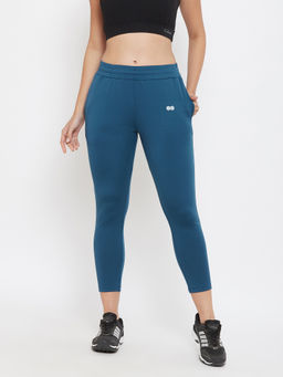 Clovia - Activewear Ankle Length Tights - Green