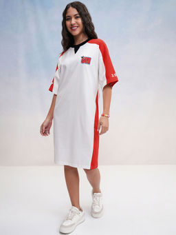 TOKYO TALKIES - Women Red Mickey Mouse T-Shirt Dress