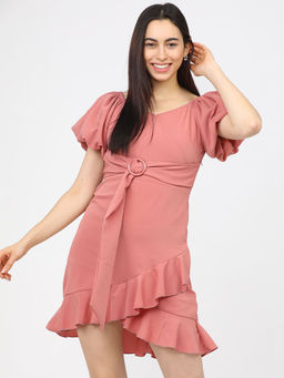 TOKYO TALKIES - Women Pink Floral Mini Dress