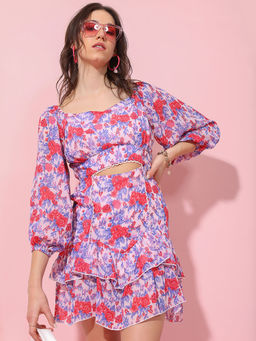 TOKYO TALKIES - Women Multi-Color Short Dress