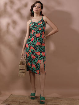 TOKYO TALKIES - Women Black Strappy Dress