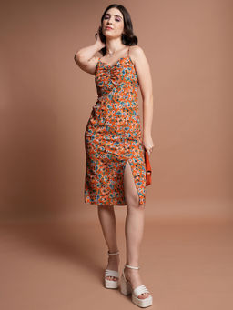 TOKYO TALKIES - Women Floral Printed Fit And Flare Dress