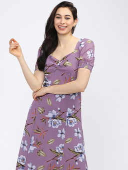 TOKYO TALKIES - Women Floral Printed A-Line Maxi Dress