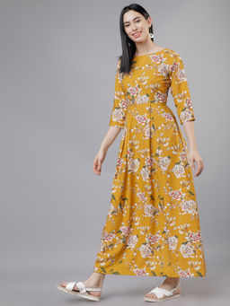 TOKYO TALKIES - Women Floral Print Fit And Flare Dress