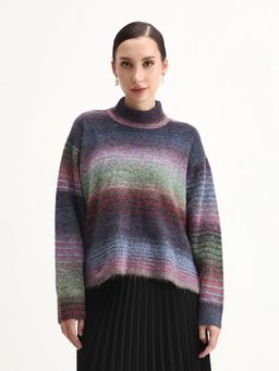 RAREISM - Ombre High Neck Sweater