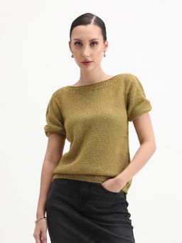 RAREISM - Short Sleeve Flat Knit Sweater