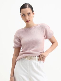 RAREISM - Short Sleeve Flat Knit Sweater