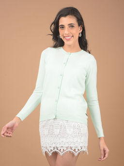 CRIMSOUNE CLUB - Womens Green Cardigan