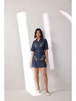 Label Deepika Nagpal - Kristine Embellished Dress with Belt (Set of 2)