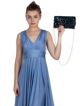 Odette - Black Shimmery Sling Bag