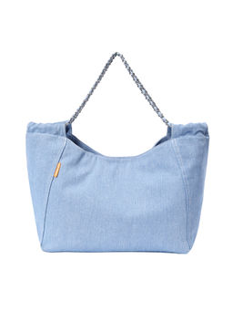 Lino Perros - Women Solid Blue Hobo Shoulder Bag