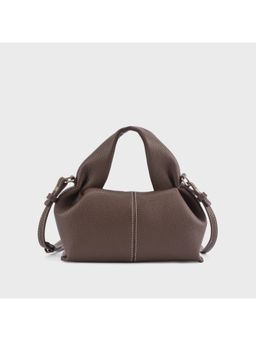 Lino Perros - Women Solid Voyage Stone Coffee Sling Bag