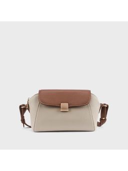 Lino Perros - Women Solid Voyage Dune Tan Sling Bag
