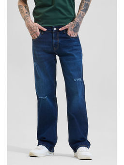 Snitch - Blue Wide Solid Jeans