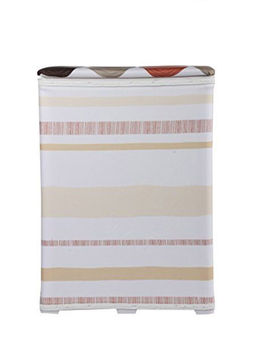 Premsons - Fabric Laundry Basket Storage Spiral Beige