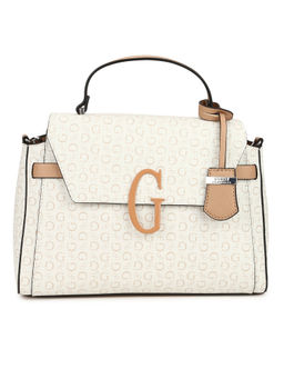 Guess - LASKIN TOP HANDLE FLAP White Handbag