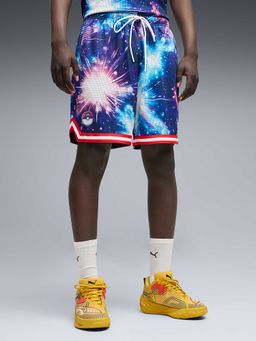 Puma - Multi-Color x POKEMON Men All Over Printed Basketball Shorts