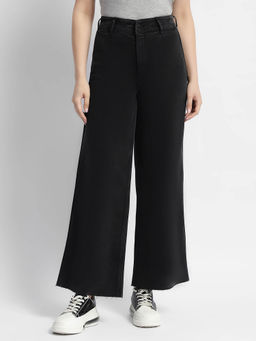 Madame - Womens Wide Fit Black Denim Jeans