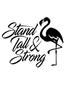 eCraftIndia - "Stand Tall & Strong" With a Flamingo Black Wood Wall Art Cut out