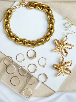 Joker and Witch - Sienna Gold Jewellery Set for Women