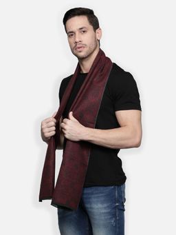 Alvaro Castagnino - Mens Viscose Maroon Muffler