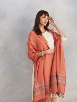Fabindia - Rust Viscose Blend Dupatta