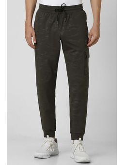 Van Heusen - Men Olive Print Slim Fit Casual Joggers