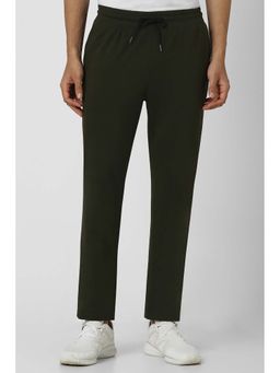Van Heusen - Men Olive Solid Regular Fit Casual Track Pant