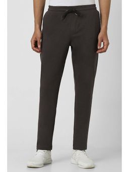 Van Heusen - Men Brown Solid Regular Fit Casual Track Pant