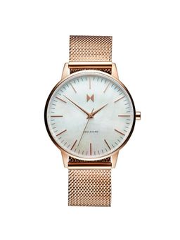 MVMT - Boulevard Quartz White MOP Round Dial Womens Watch - D-MB01-RGPL