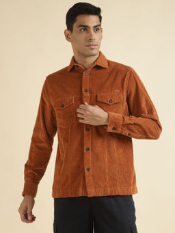 Andamen - Rust Mens Full Sleeve Overshirt Regular Fit
