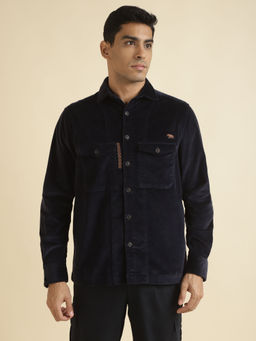 Andamen - Navy Mens Full Sleeve Overshirt Regular Fit