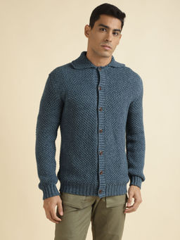 Andamen - Blue Mens Full Sleeve Cardigan Regular Fit