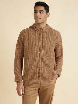 Andamen - Khaki Mens Full Sleeve Hoodie Regular Fit