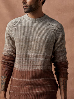 Andamen - Brown Mens Full Sleeve Pullover Regular Fit