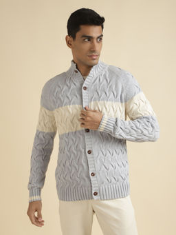 Andamen - Grey Mens Full Sleeve Pullover Regular Fit