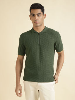 Andamen - Green Mens Half Sleeve Polo T-Shirt Regular Fit