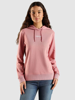 Tommy Hilfiger - Pink Regular Fit Cotton Hoodie