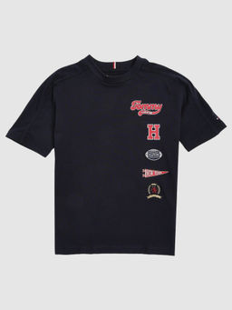 Tommy Hilfiger - Boys Logo Relaxed Fit Cotton T-Shirt