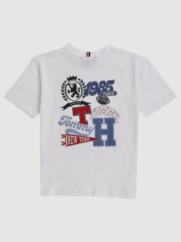 Tommy Hilfiger - Boys Logo Relaxed Fit Cotton T-Shirt